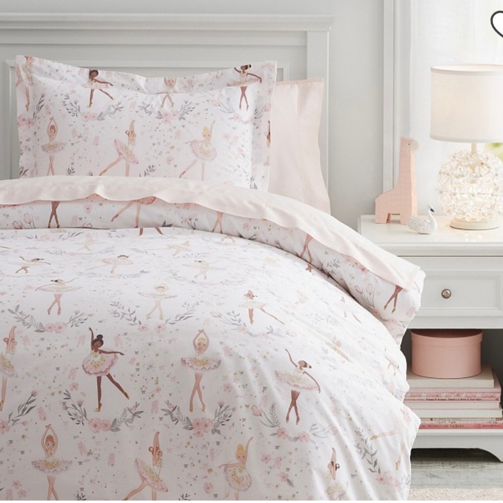 Pottery Barn Kids ballerina linen.